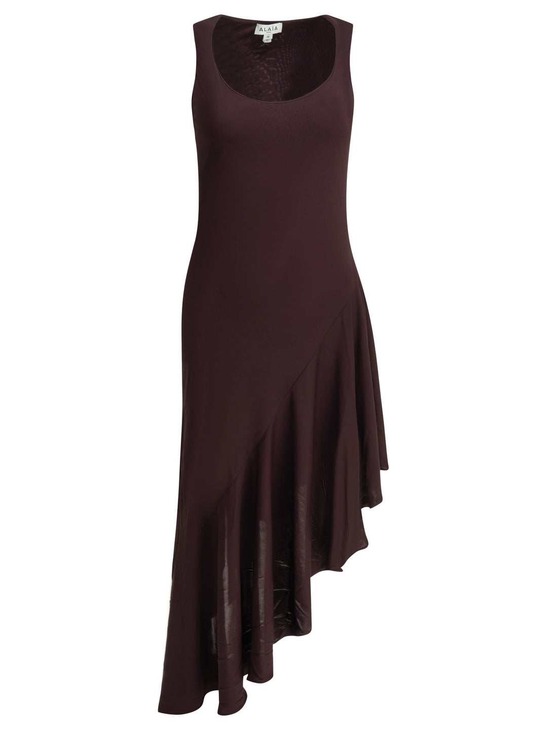 AlaïA Asymmetrical Midi Dress Abiti - Bordeaux | d5f19d70d141f181fdf94452b5d1ba5a668bd6ff
