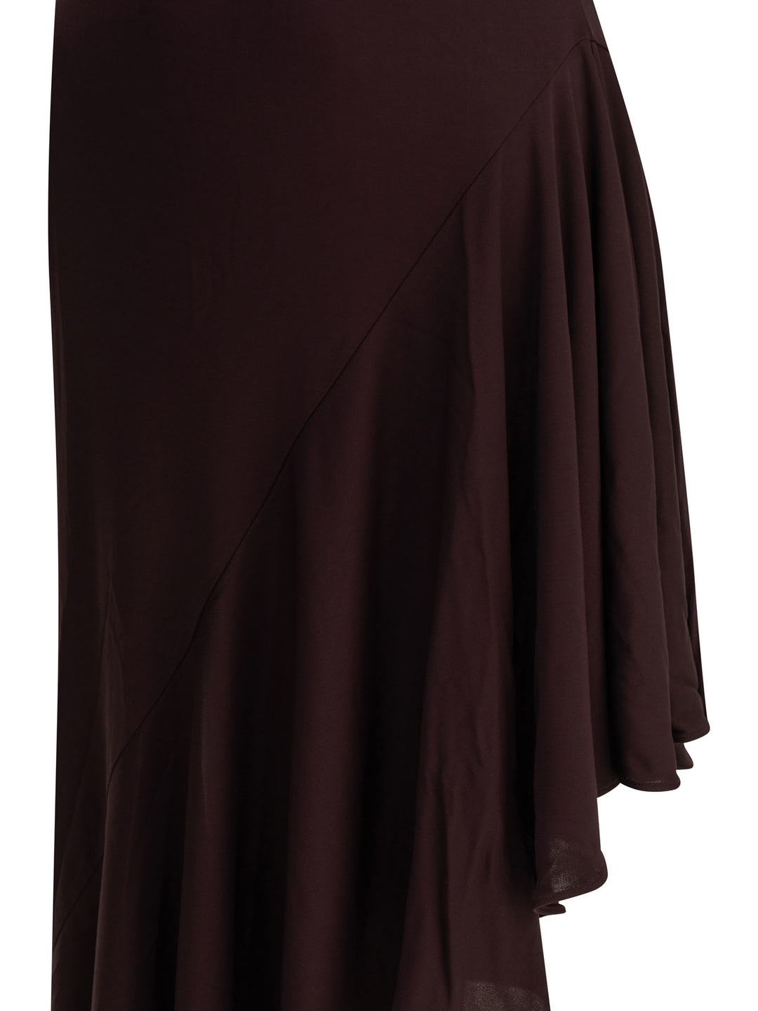 AlaïA Asymmetrical Midi Dress Abiti - Bordeaux | 80b70a5b4b1b0a332222462945d6386b96327939