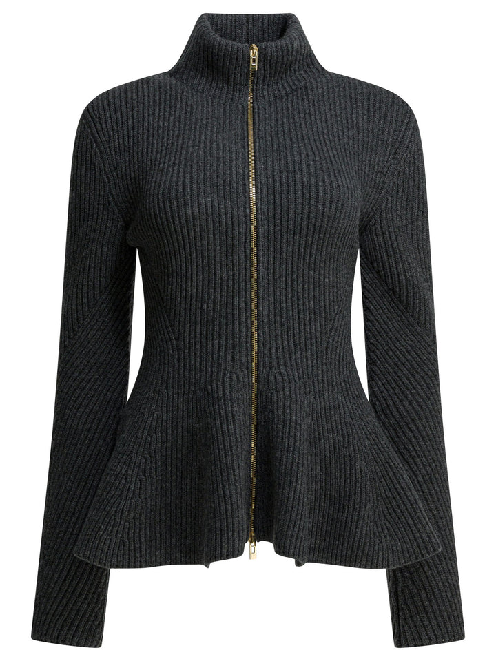 AlaïA Peplum Knitwear - Grey | b9fba94020573c76ea22d7bb08d10110a2aa17fa