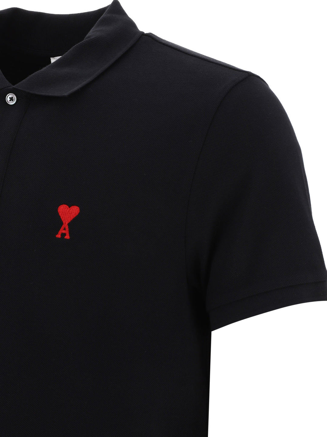 Ami Paris Ami De Coeur Polo shirts - Nero | 6ea689e35de55863ebb406baee0d08819dd42ff9