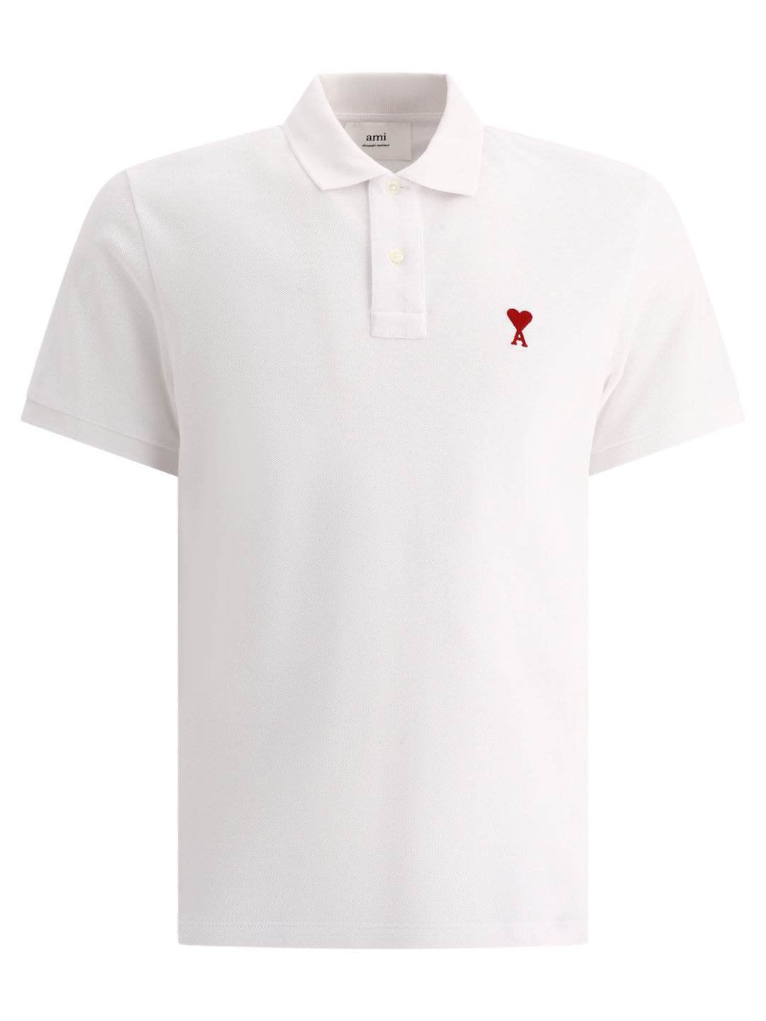 Ami Paris Ami De Coeur Polo shirts - Bianco | 451c46ba4290eb8a4aca941aebfeee4822161eb6