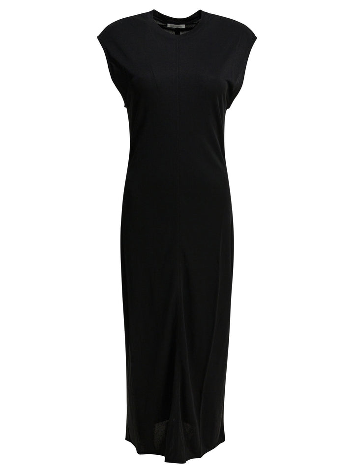 Ami Paris Long Sheath Dress Abiti - Nero | e42a9f6c93ed2bb20284aa4abd8be58e1bc79350