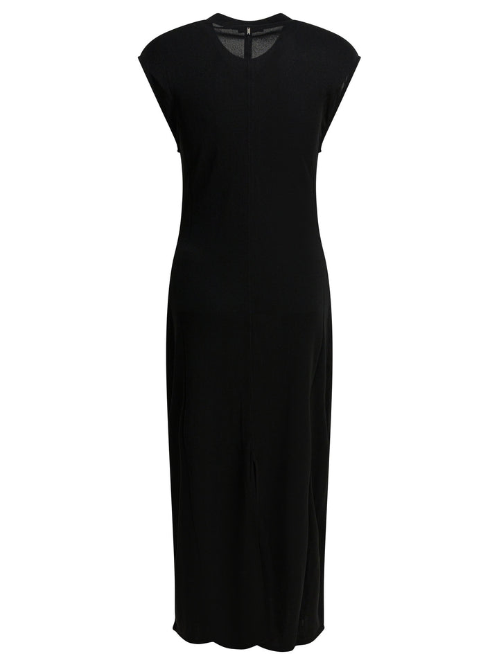 Ami Paris Long Sheath Dress Abiti - Nero | 09f80207490483bcd08bc7895f52e76c4b92c0ec