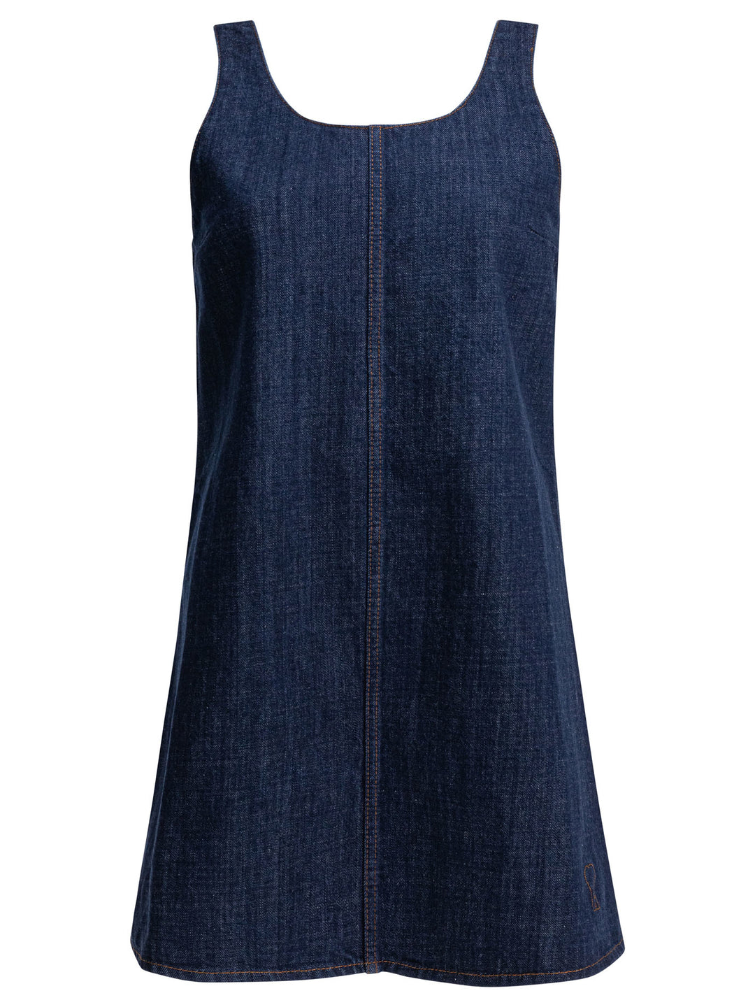Ami Paris Short Denim Dress Abiti - Blu | 61cf91c7dd26243fa577ef54708c70860a2c0614