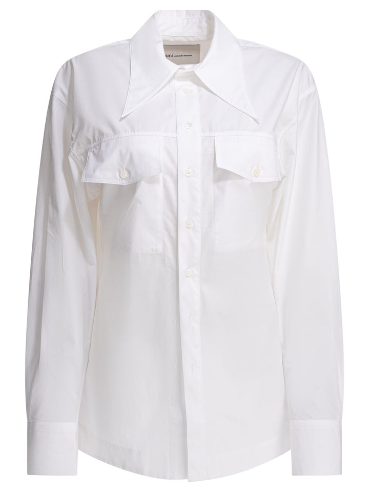 Ami Paris Casual Shirt Shirts - Bianco | 2840c4e70677965d79f071a248a1c24aa19813b9