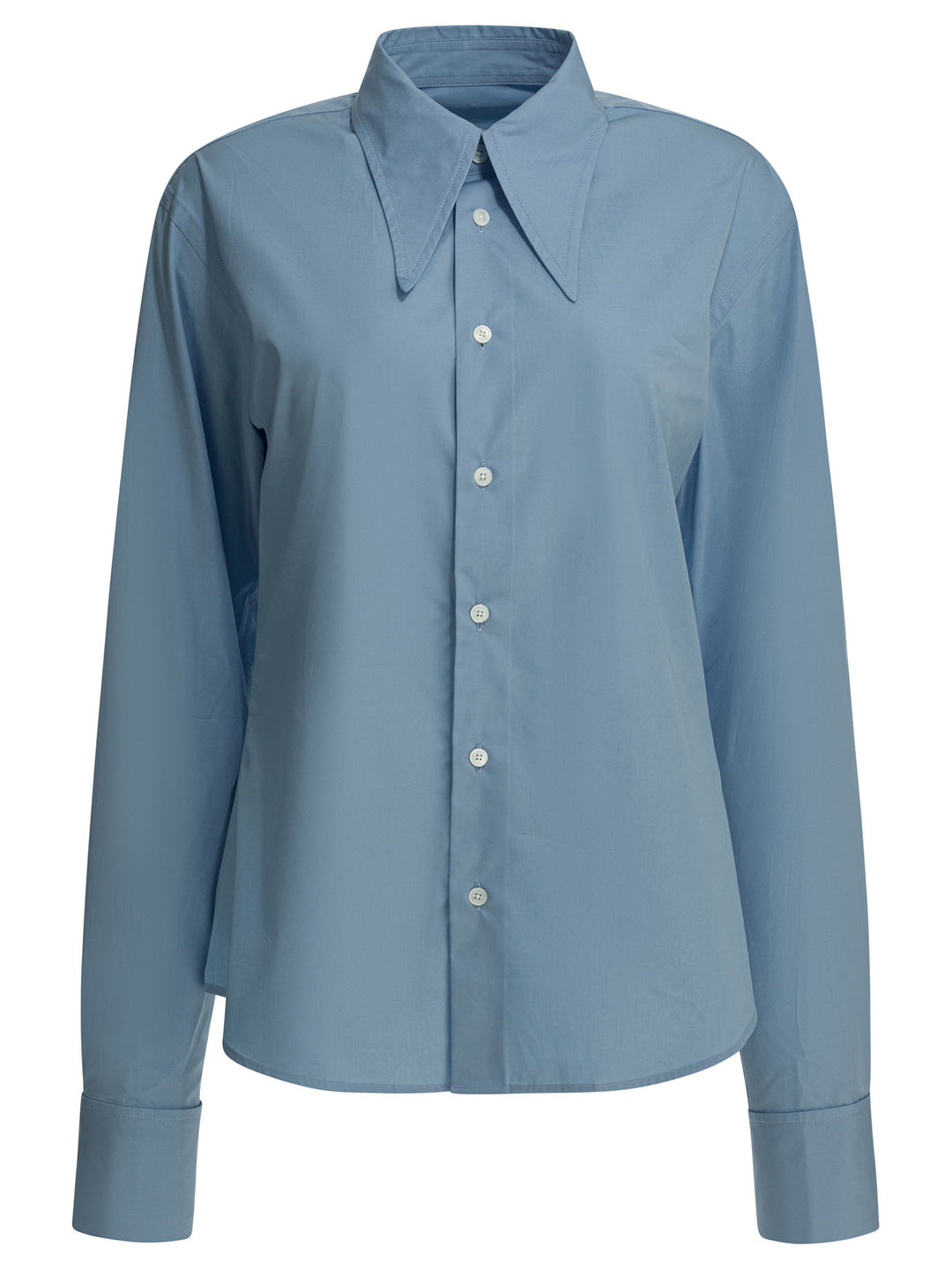 Ami Paris Silk Blend Shirt Shirts - Blu | f6201bf28fa0ea236f40ef5fa83b2c22fd3f9dff