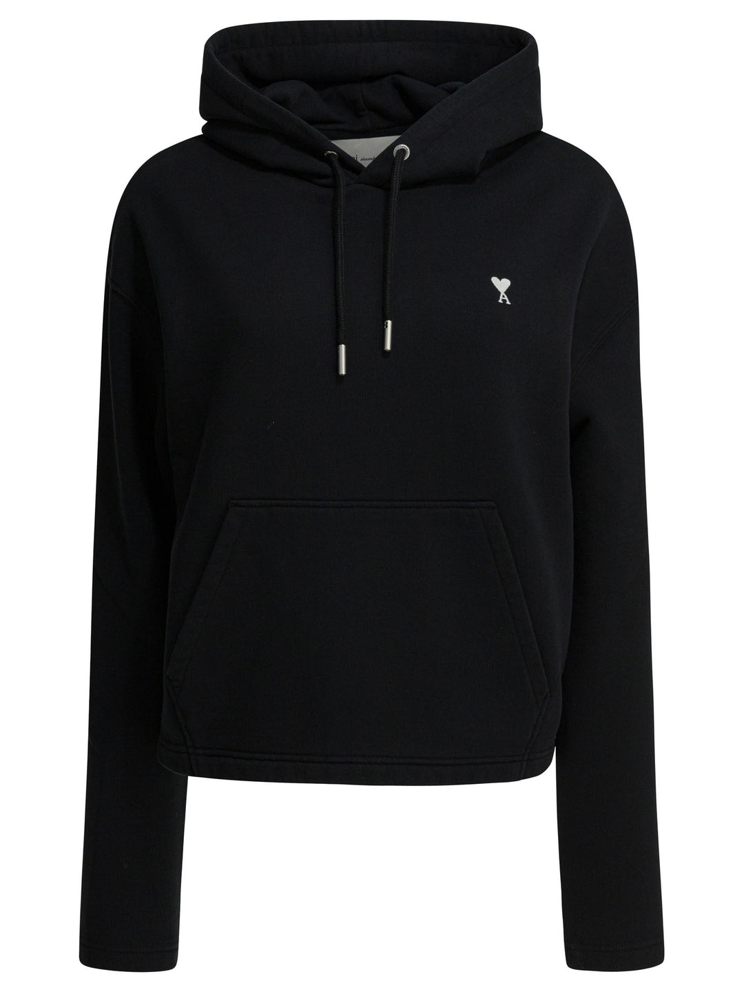 Ami Paris Cotton Hoodie Sweatshirts - Nero | e1923b247db7cb0f8939ca1d475a553710022fd2