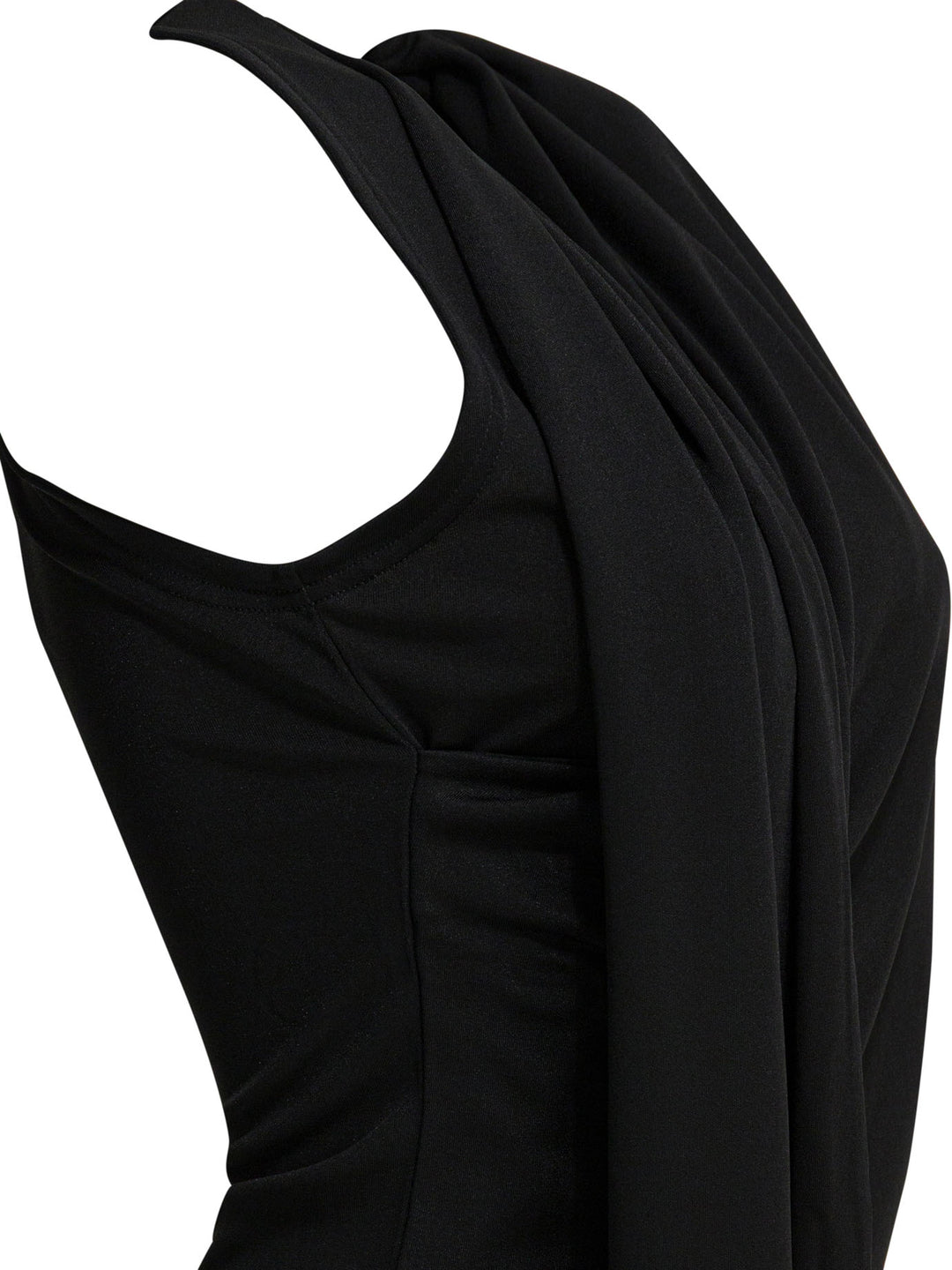 Ami Paris Sleeveless Top With Lavalliere Top - Nero | 76d708aeb36d42d3ad6e07b9935015ad0f758d35