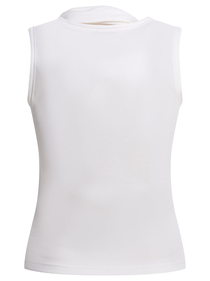 Ami Paris Casual Draped Top Top - Bianco | ecf867186df5d43f88bedd9c1d35beabe05aa177