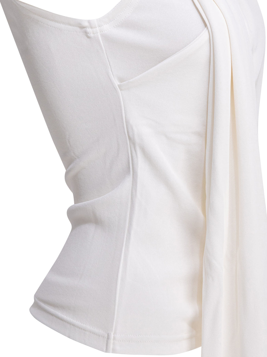 Ami Paris Casual Draped Top Top - Bianco | 6394b72a88b7141c0b5c0f240f5f1487e5b48f9e