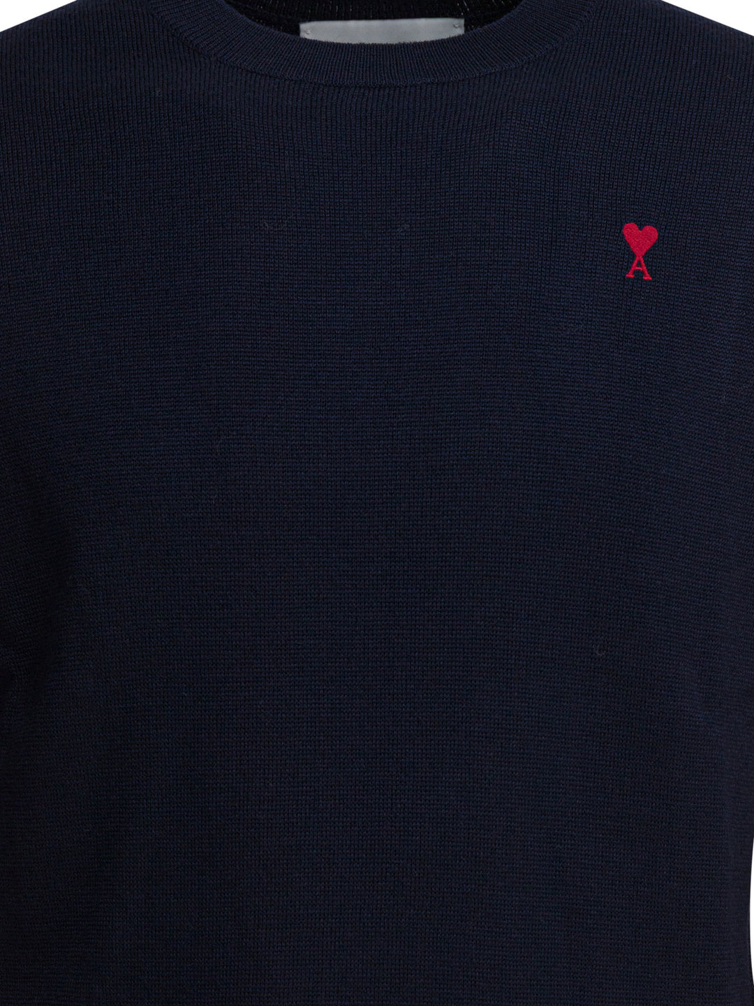 Ami Paris Wool Crewneck Sweater Knitwear - Blu | bd10a25e1eca8d270659fa434573812baffebf99