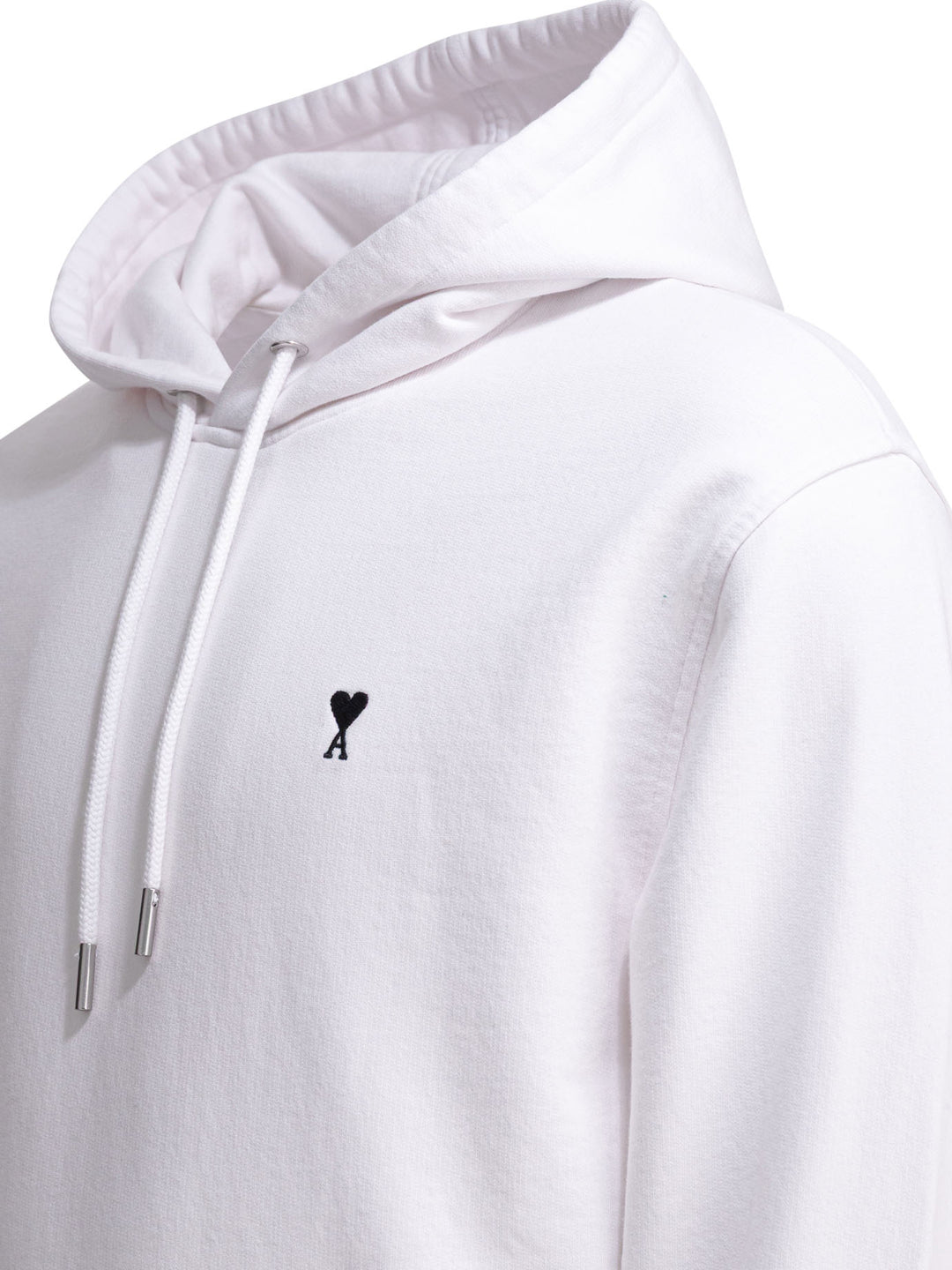 Ami Paris Hoodie With Logo Sweatshirts - Bianco | f19abe2b6f99f2a90112bf462cd248dc102b2365