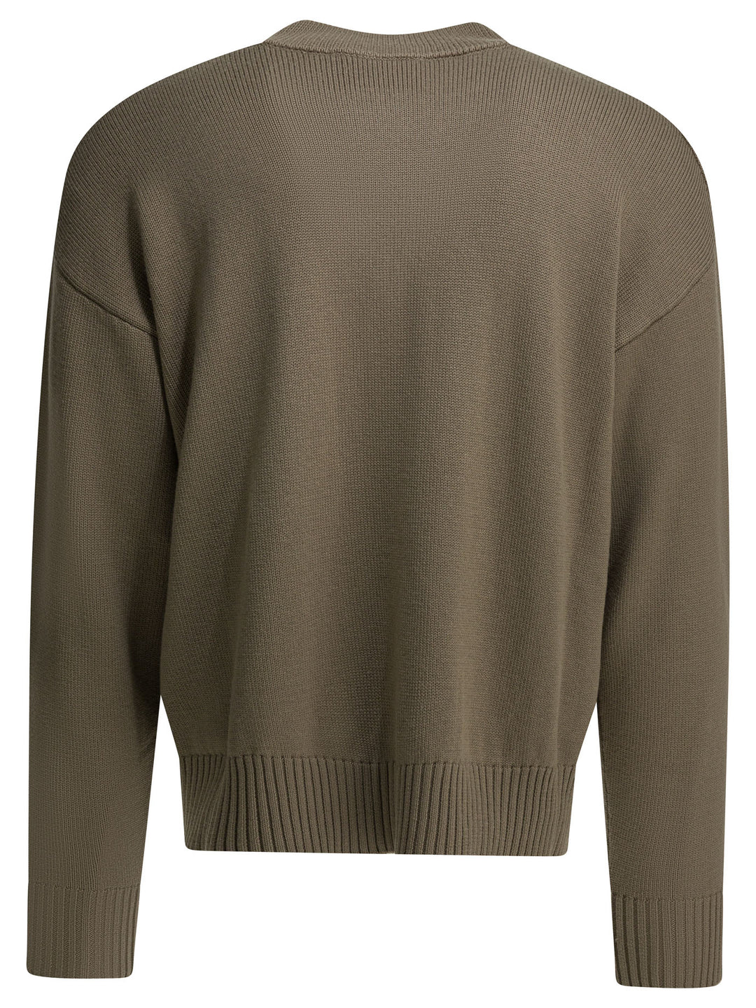 Ami Paris Ami De Coeur Knitwear - Beige | 0600566a73bc6f61e4a3d6ff92a8aacda05401d5