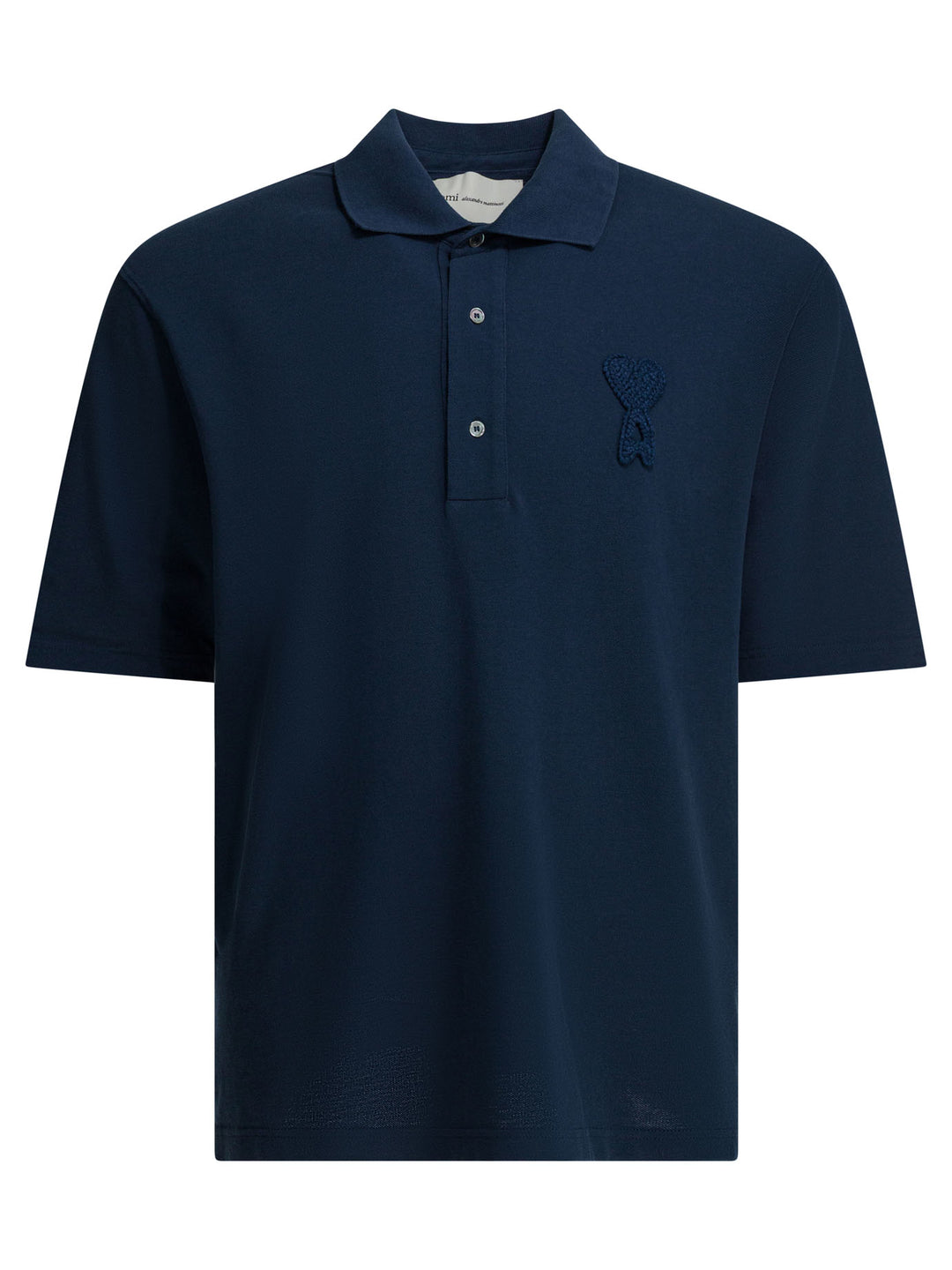 Ami Paris Polo Shirt With Buttons And Logo Polo shirts - Blu | eeaa302d47c52edeaac09b61624af1ac4ea30303