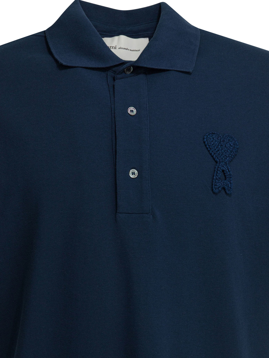 Ami Paris Polo Shirt With Buttons And Logo Polo shirts - Blu | ada62c979672d5a329f34b9aabca06f2d6413643