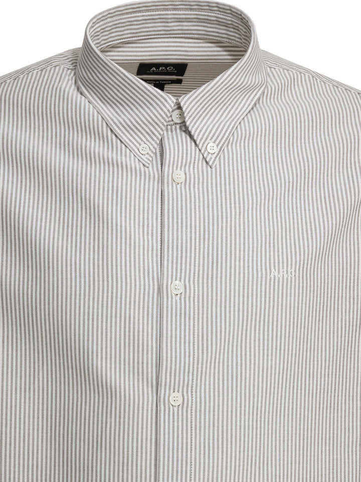 A.P.C. Greg Shirts - Verde | 708c19e0a044cdcdb6e2a5d91c7d79fe3f08d533