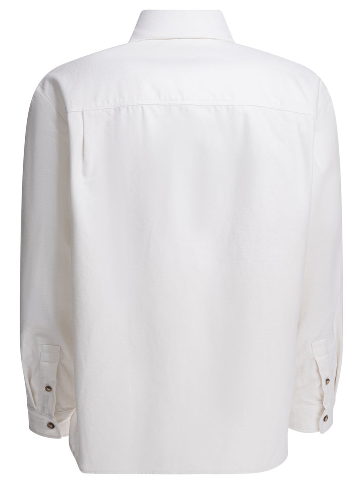 A.P.C. Cotton Overshirt Jacket Jackets and Coats - Bianco | e0a48a101ceab5f2cd44f5d28a831311d90747f3