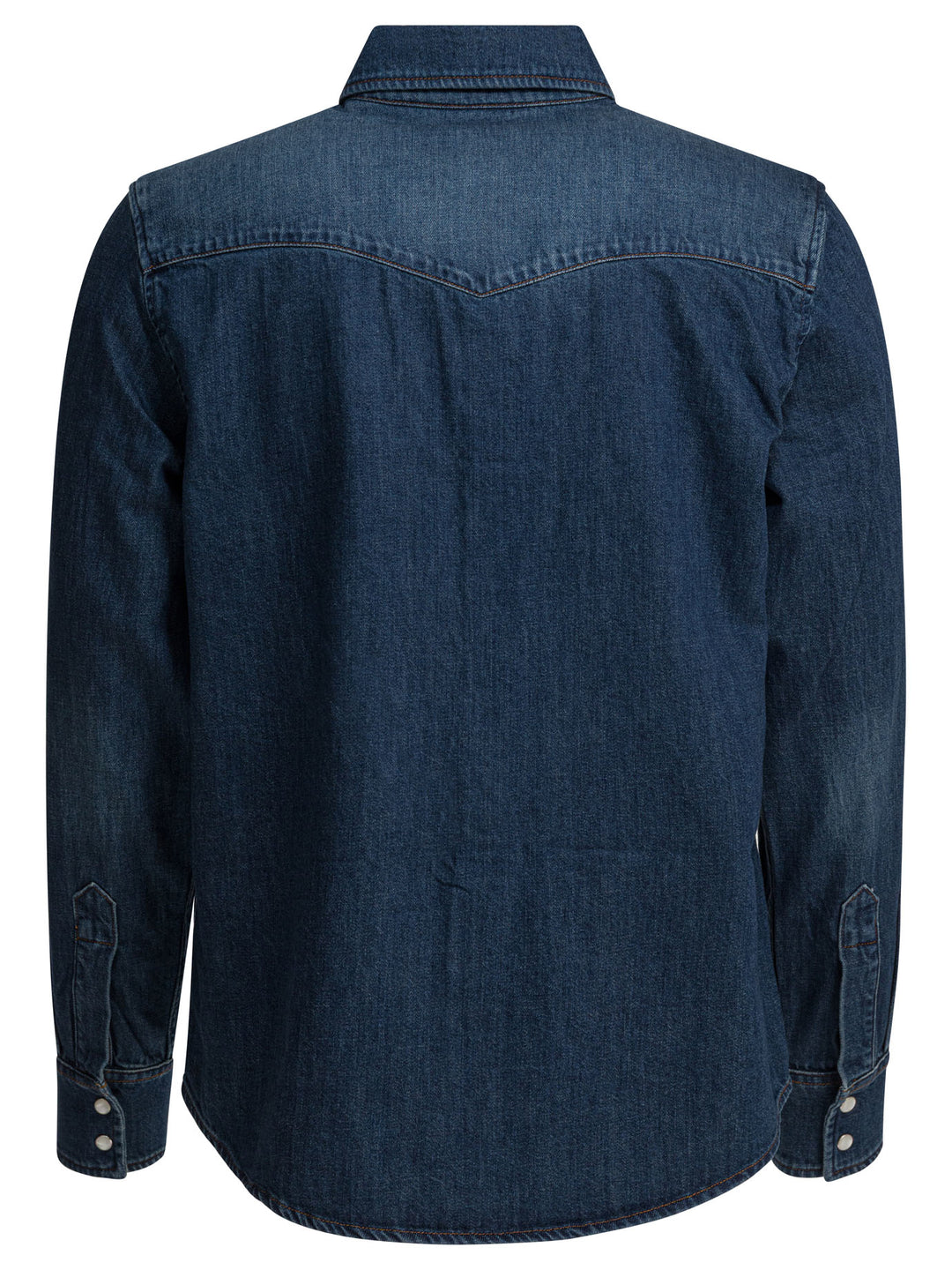A.P.C. Western Denim Shirt Shirts - Blu | a89da53a64bbc8383401fb90abcebd1aaca8d98e