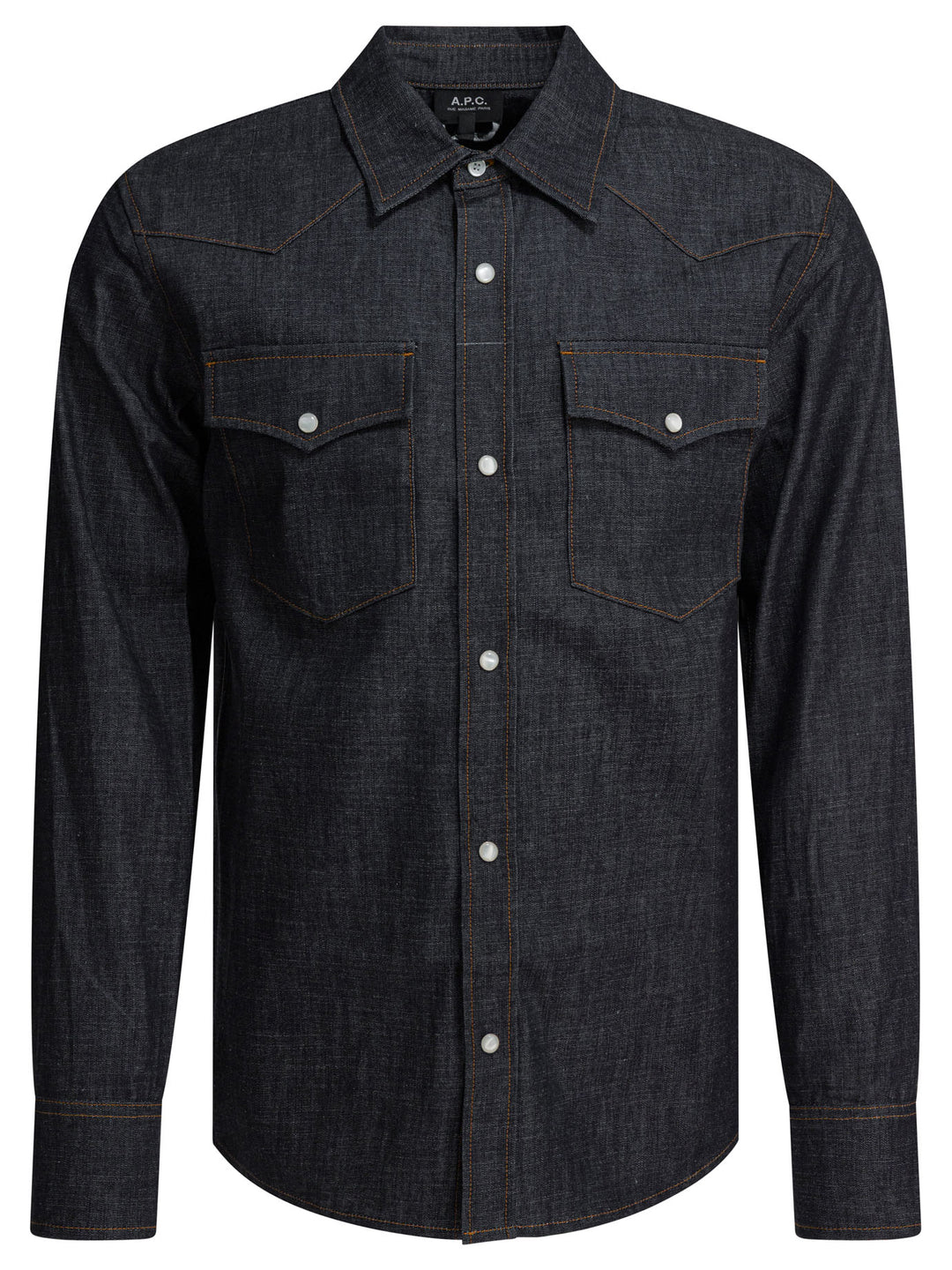 A.P.C. Western Denim Shirt Shirts - Blu | a87c9b09e33ad9310c5af5c4b68d04ba4d2d4cb4