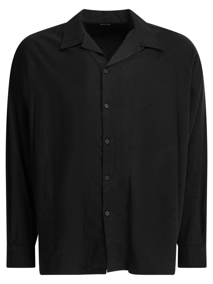 A.Presse Casual Silk Shirt Shirts - Nero | 9e2c0ca871aa7ca12097de2eb189de178637350d