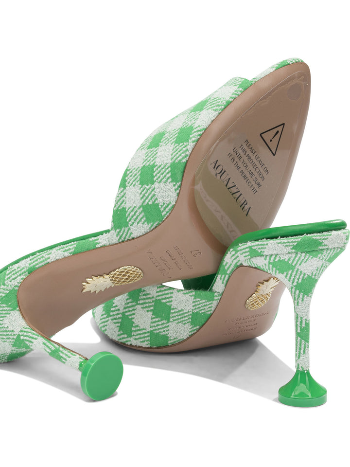 Aquazzura Bisous 85 Mm Heeled shoes - Verde | 5e2b6523460de83651a86c1bcf46c027d68e8e43
