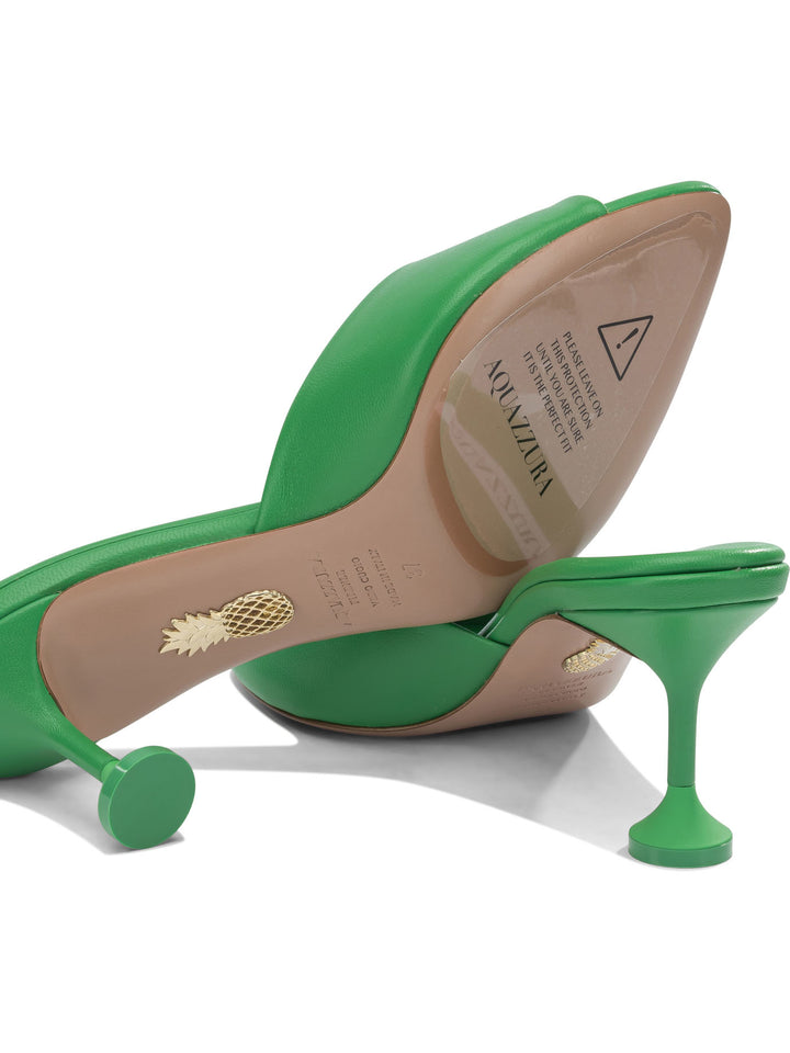 Aquazzura Bisous 65 Mm Heeled shoes - Verde | fdcf7a32ecc14079e4ac2c481cabf49a9efcdbec