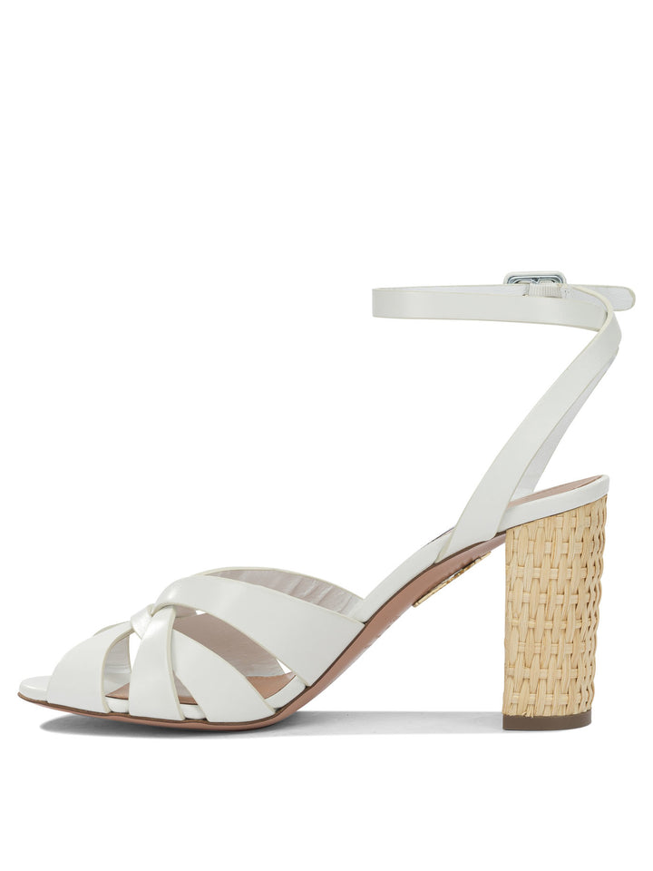Aquazzura Copacabana 85mm Sandali - Bianco | 38c689f855e2dbbeb62d7825b96665af1f0b2423
