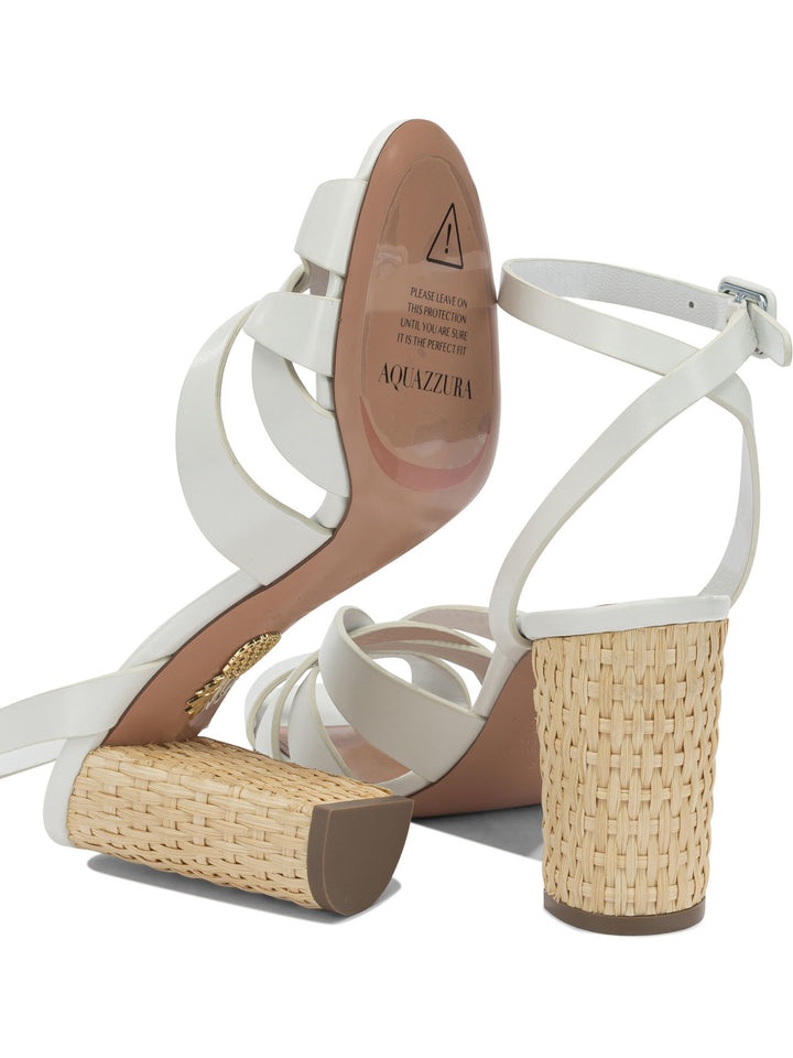 Aquazzura Copacabana 85mm Sandali - Bianco | c911382a17696aa253699fc7061280e37df7f32b
