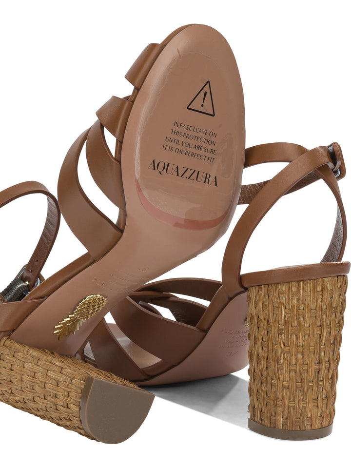 Aquazzura Copacabana 85mm Sandali - Marrone | df22c90a990b094795ea45985dd5ca6cb8cf7a8d