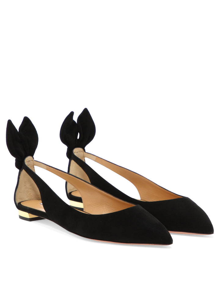 Aquazzura Bow Tie Ballet Ballerinas - Nero | 35c9dc9bf7d12ac7d2f5795d8d761d4612bf0396