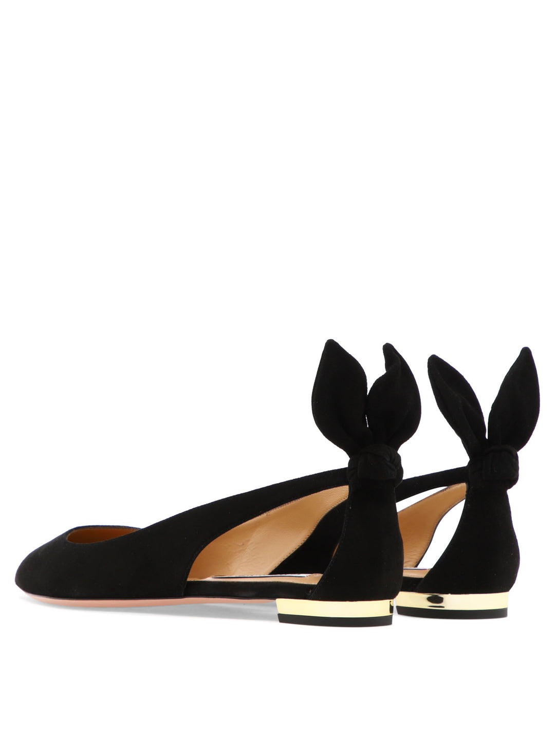 Aquazzura Bow Tie Ballet Ballerinas - Nero | 2d9c971a1289de589bdb446da1000aeb9718f0ca