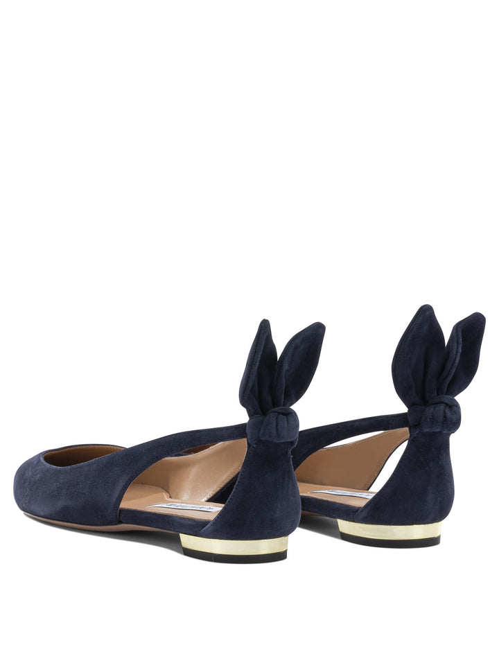 Aquazzura Bow Tie Ballet Ballerinas - Blu | b5130a8cdbfeaa4f7c0f1e77ad1ca677a15b907e