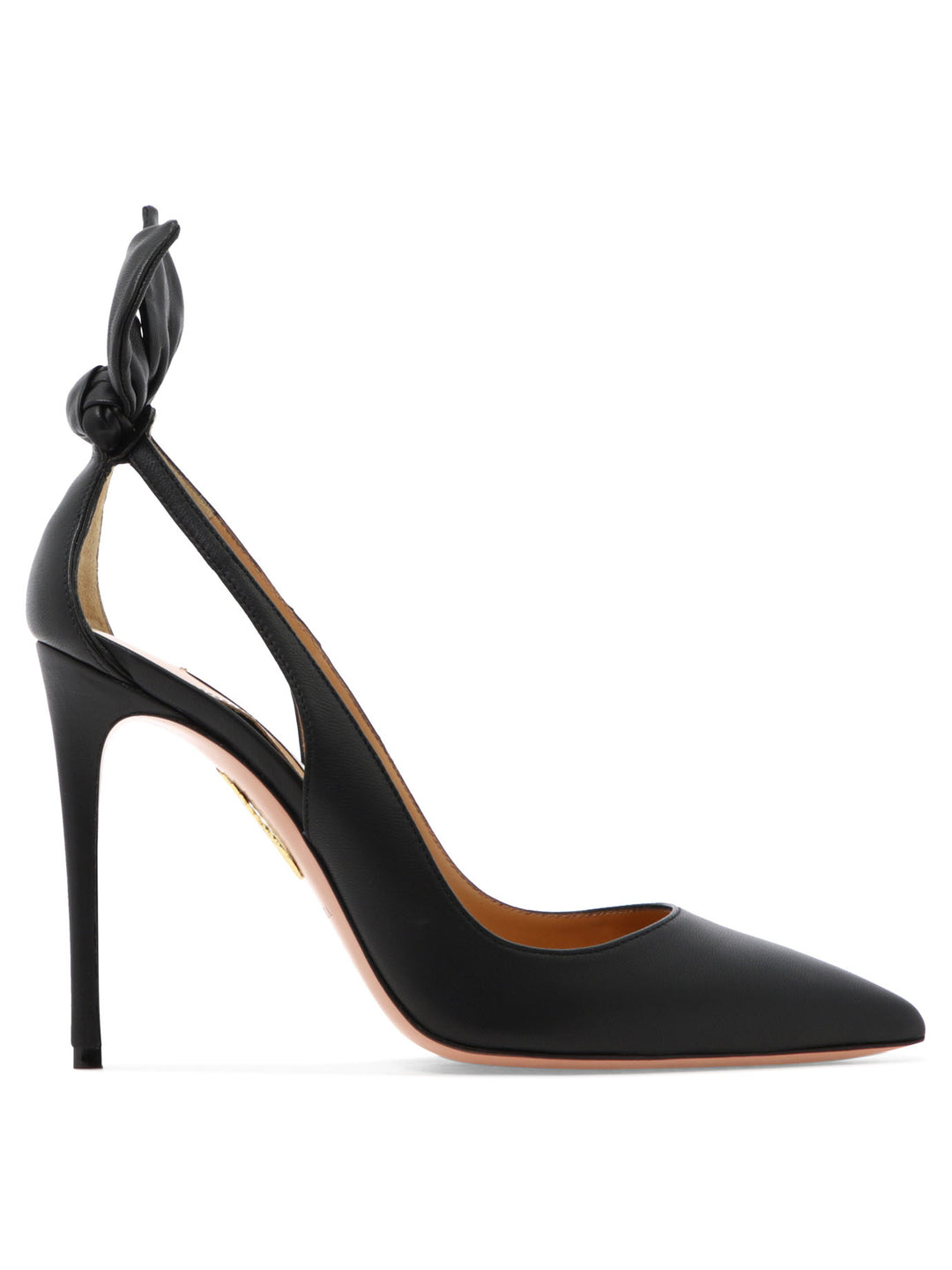 Aquazzura Bow Tie Pump 105 Mm Heeled shoes - Nero | 526394381ef0e15c7176e5ba385ffdb8ad314be8