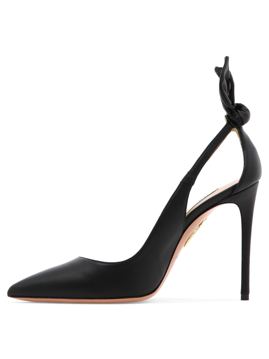 Aquazzura Bow Tie Pump 105 Mm Heeled shoes - Nero | 2918be3fce288631f1e1f8d3528937a93fa25a79