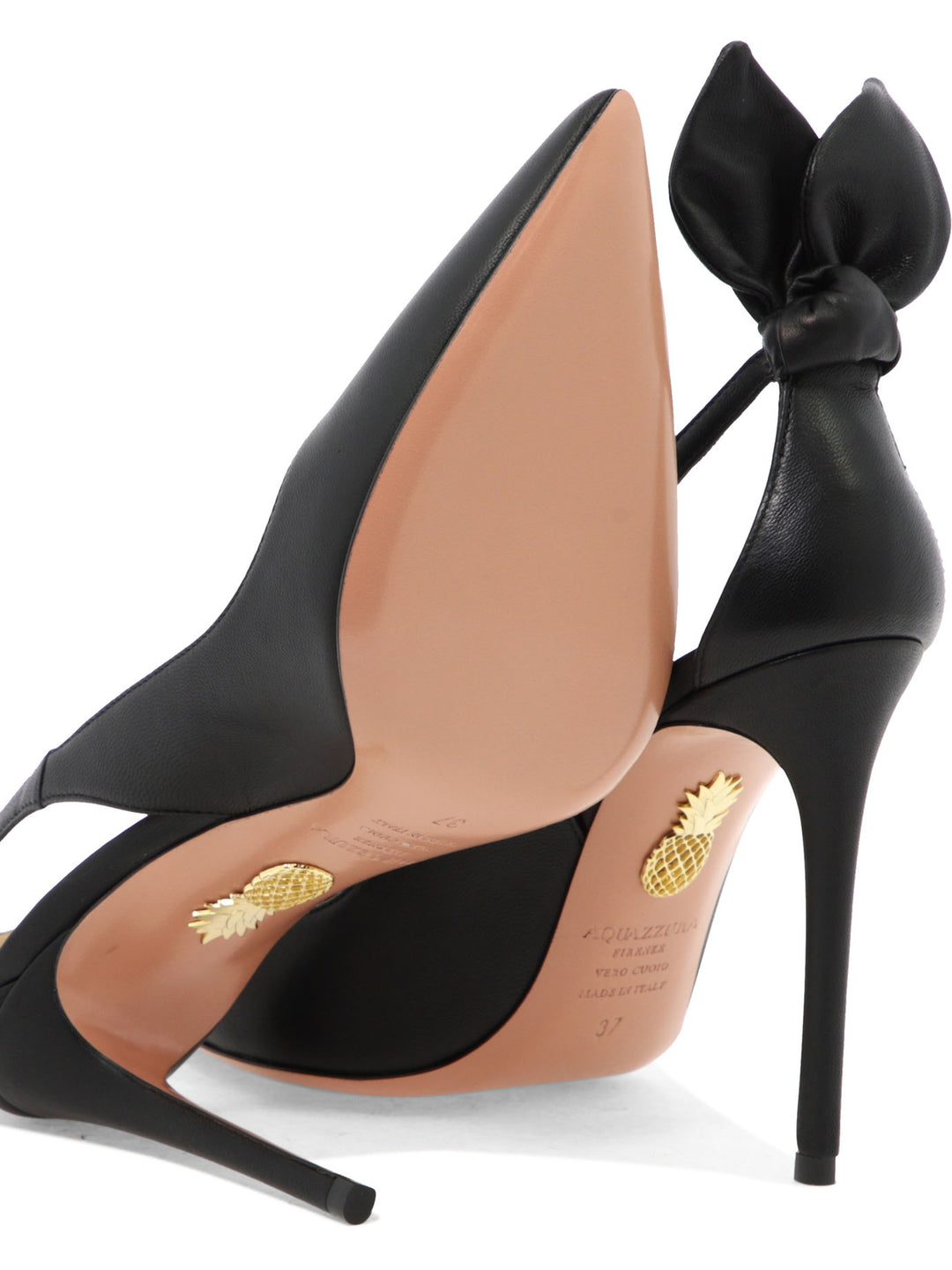 Aquazzura Bow Tie Pump 105 Mm Heeled shoes - Nero | fa3a5bad37ee5095a326bf22c07b36cb755fc931