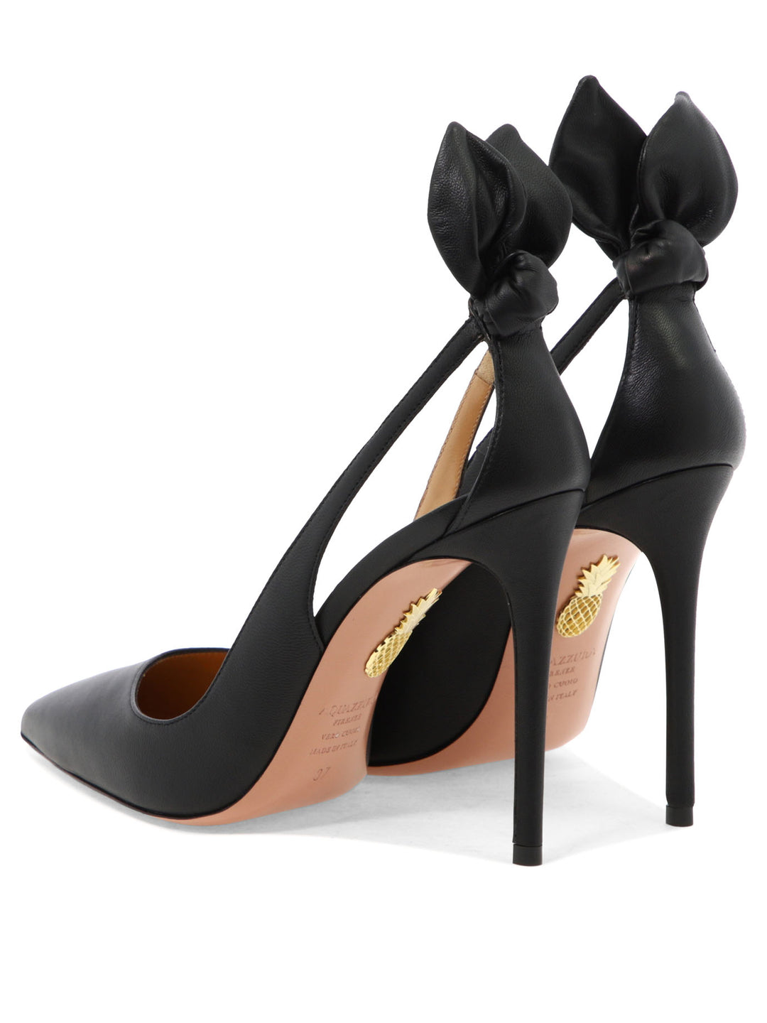 Aquazzura Bow Tie Pump 105 Mm Heeled shoes - Nero | f74929ca3d838ea90b2afc2e3bb56f128c797d64