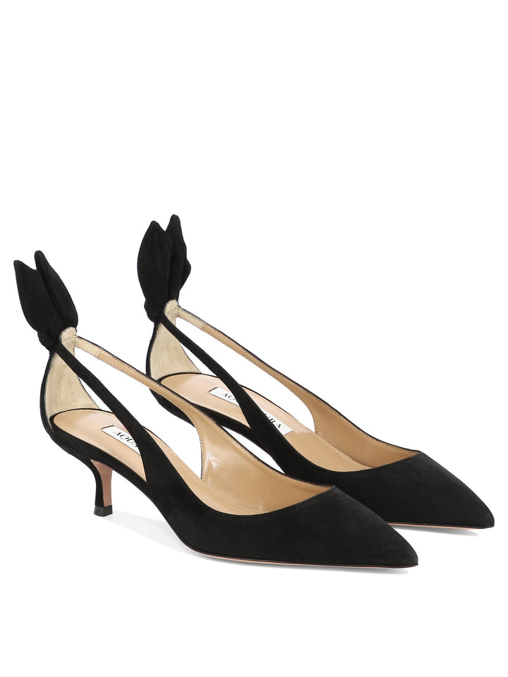 Aquazzura Bow Tie Pump 50 Mm Heeled shoes - Nero | a09e5b8f233ee0eba7bed44d78885cd3971c817d