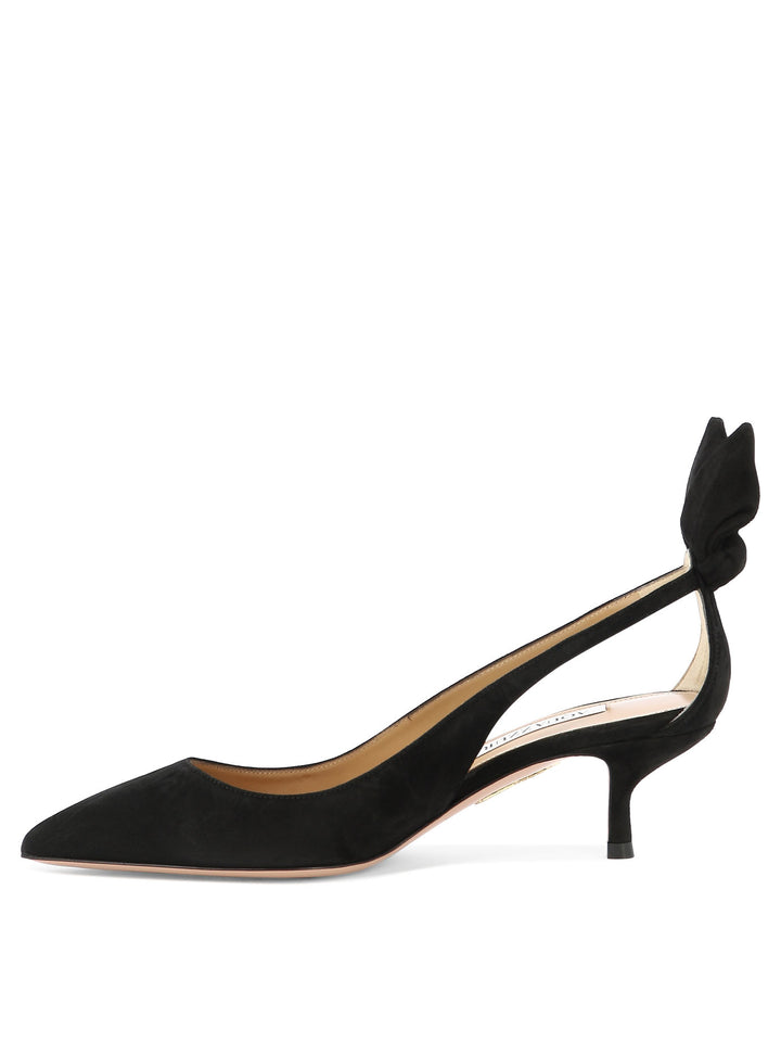 Aquazzura Bow Tie Pump 50 Mm Heeled shoes - Nero | a1c5ccb86a36e9bdf47ef7a04ff6303ccbbe1a6f