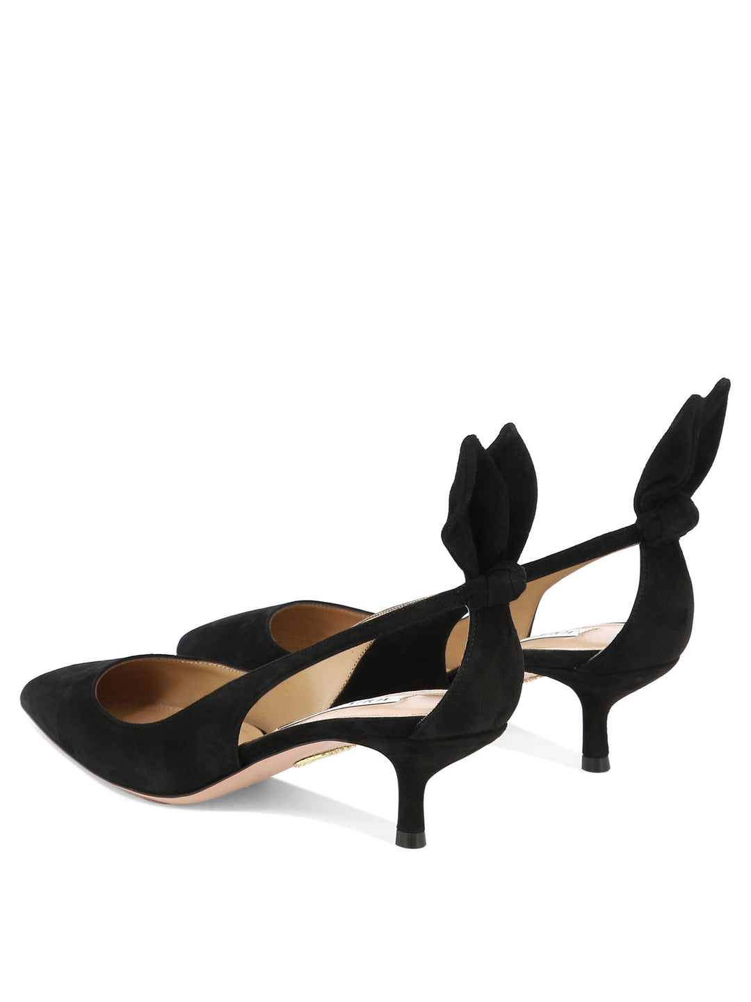 Aquazzura Bow Tie Pump 50 Mm Heeled shoes - Nero | fa4115b4078395602bf468438b1212b68823ba7a
