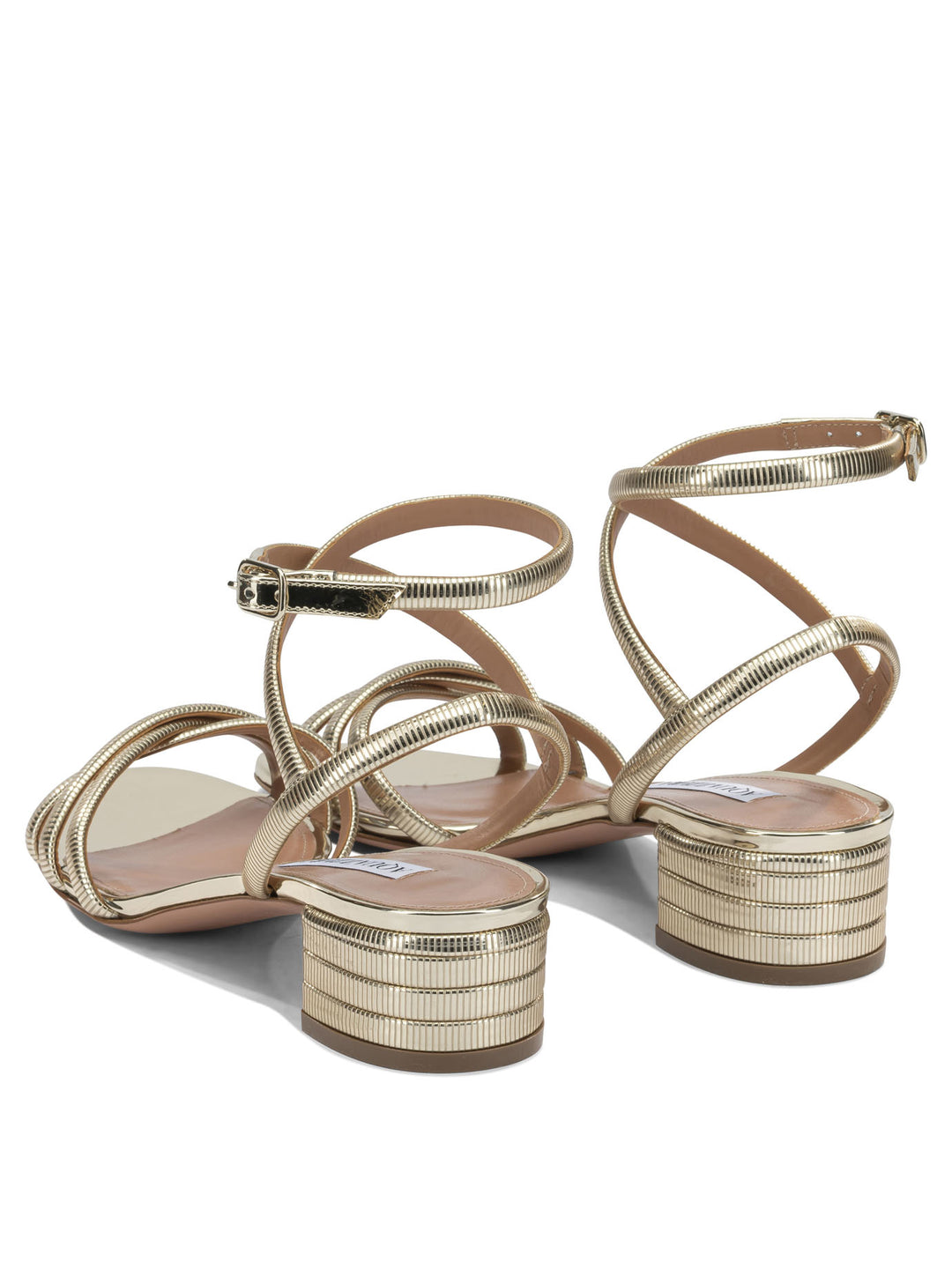Aquazzura Heatweave 35mm Sandali - Oro | afc51eccd2bcc6d9d0c6b5a7d8799ec25f84eaf7