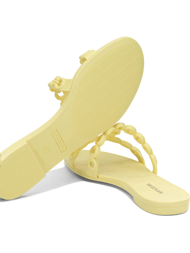Aquazzura Inifinity Chain Sandali - Giallo | 84053f85758c0146be5c3446124272a4182cd042