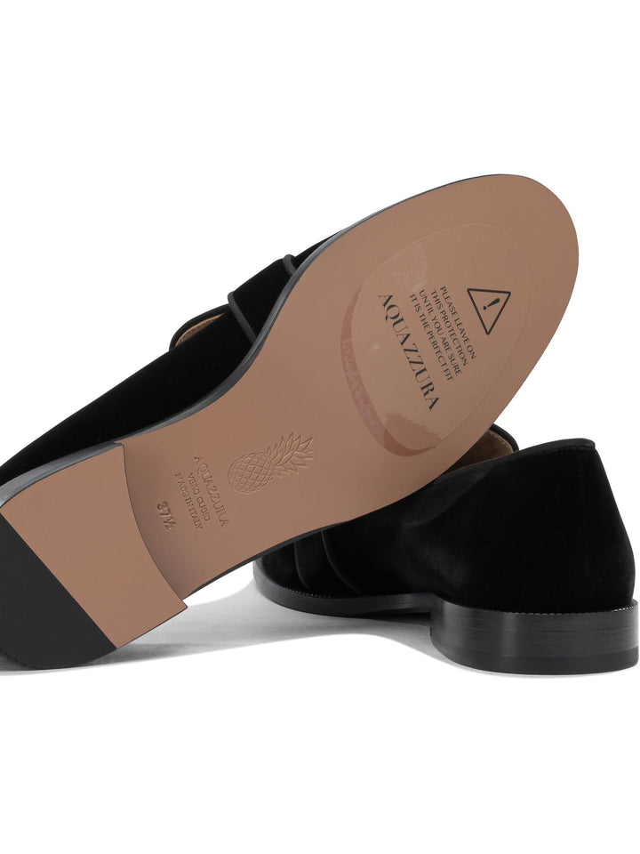 Aquazzura Martin Loafers & Slippers - Nero | 93bc10e5ad19911f7c4a3ace3290b6f36d266076