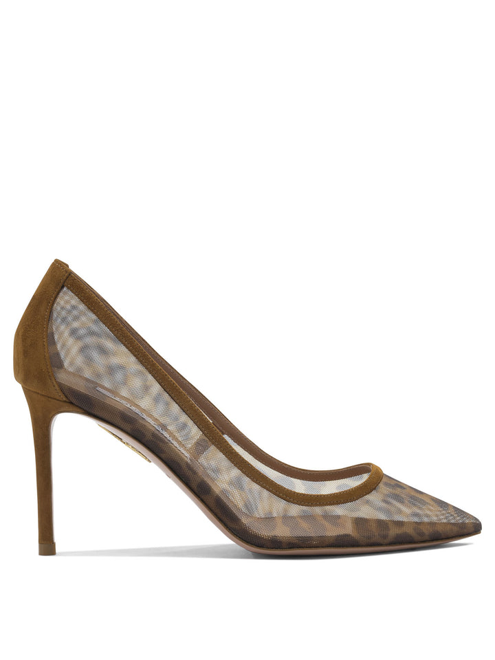 Aquazzura Animal Print Pumps 85mm Heeled shoes - Marrone | 169743ada744f7bc6d752589f519eec5fd17e80d