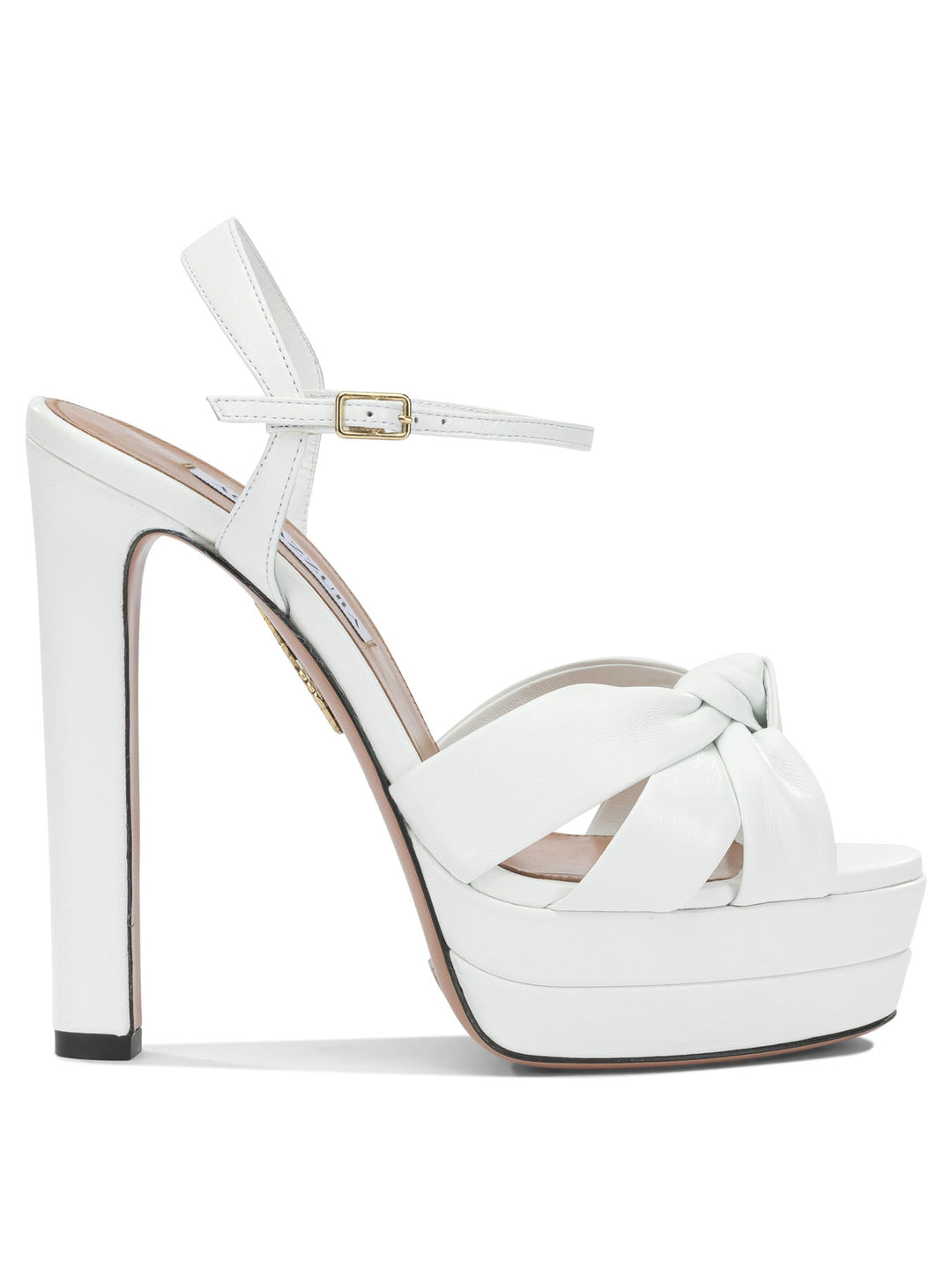 Aquazzura Nina Plateau 130mm Sandali - Bianco | 05d13e4f1c555c441fbe6ac4176e434aee60ff79