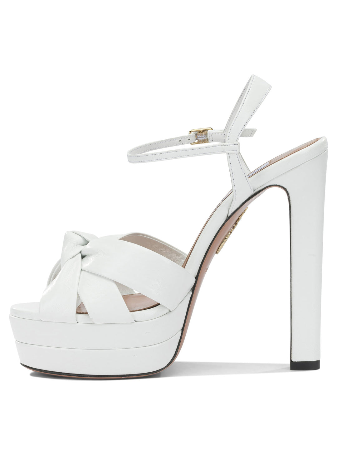 Aquazzura Nina Plateau 130mm Sandali - Bianco | 3d19589ae6f1cdd6600e19aee6e7d6ac90f6fdd7