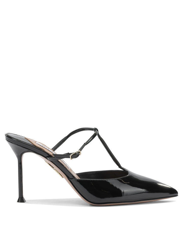 Aquazzura Sorbonne 85 Mm Heeled shoes - Nero | 9d401ea90549af472b990df3f1ff298877fabf15
