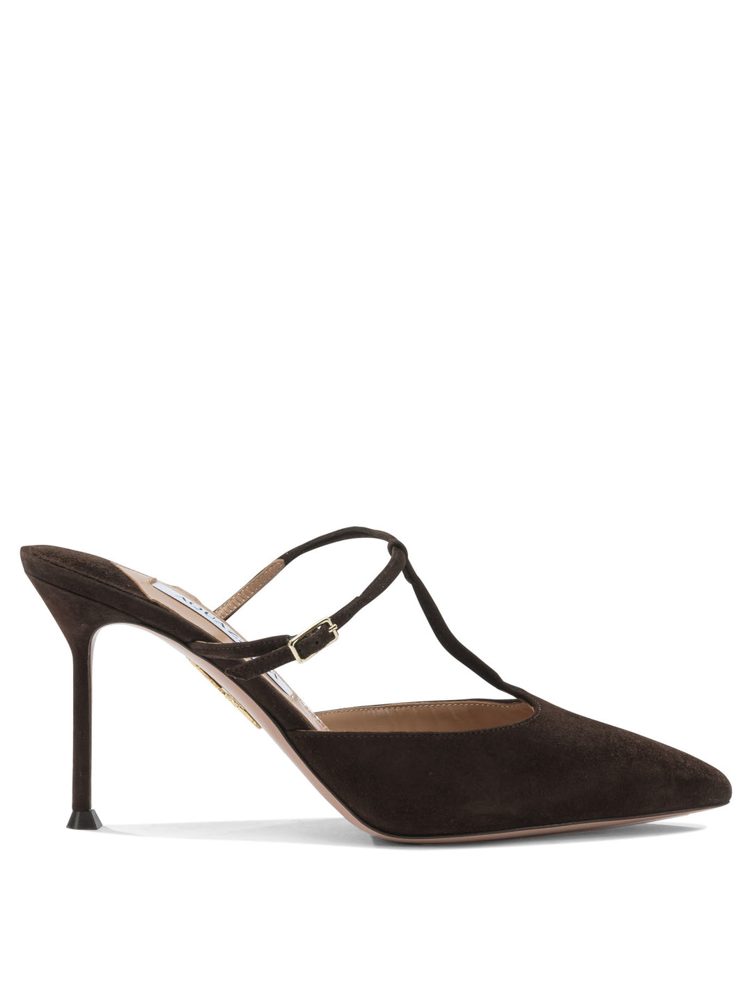 Aquazzura Sorbonne 85 Mm Heeled shoes - Marrone | 2bc9cecfba704fd8448ea827494f95f0f12d499d