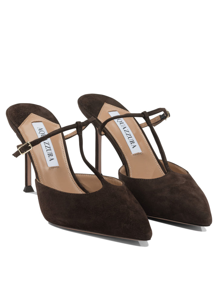 Aquazzura Sorbonne 85 Mm Heeled shoes - Marrone | f81348e8818a173308720b6ba1a76b91ae18b18a