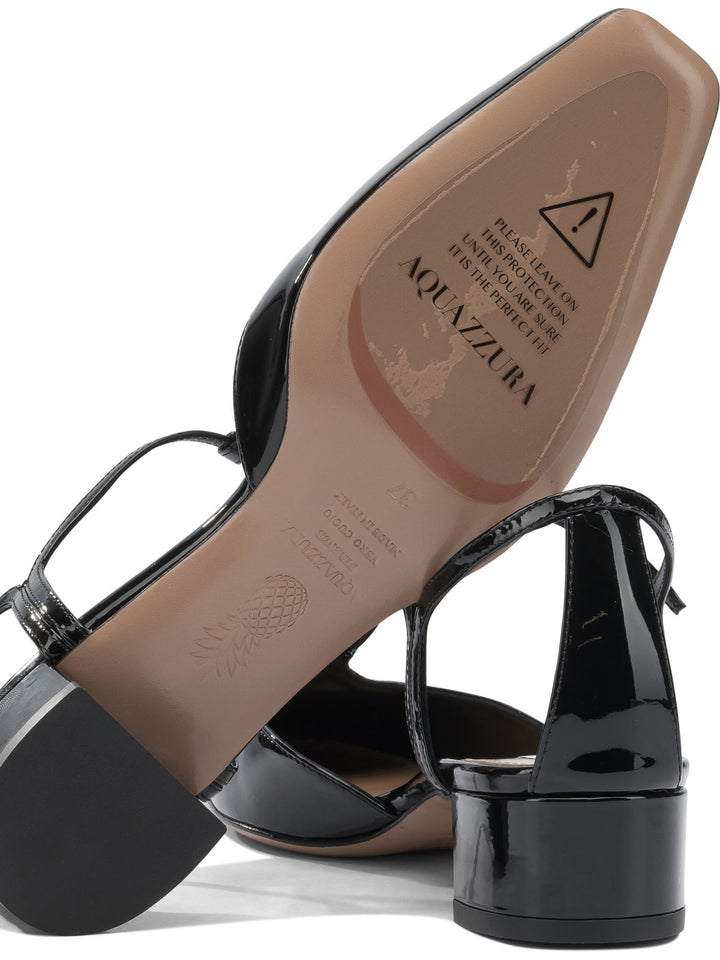Aquazzura Sorbonne 35 Mm Heeled shoes - Nero | 6e17dfbb89ab4de9e3c45127de2f137696b7bf6f