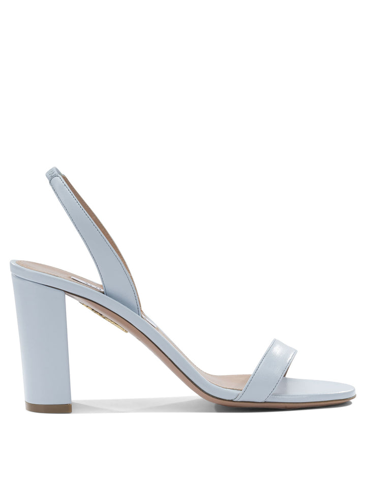 Aquazzura So Nude Block 85mm Sandali - Light blue | 21a52ebef4d17aca5ca4d0749c5d753a785df517